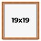 19x19 Classic Picture Frame with UV-Resistant Acrylic & Acid Free Backing, Available in 4 Finishes - Black, Brown, Gold, and Silver